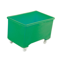 Blue Plastic 270L Mobile Container Truck With Handle - 711 x 1003 x 600mm
