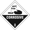 Corrosive 8 - Self Adhesive Sticky Sign Diamond - 200 x 200mm