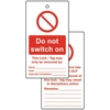 Do Not Switch On Lockout Tags (Pack of 10)