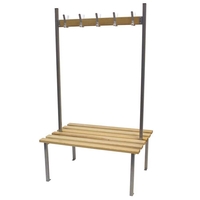 Double Sided Classic Duo Bench 16 Hooks 1.5m rail 3 legs / 6 slats