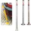 Fixed Steel Boundary Post - Grout In - Painted Yellow - 750mm high x 48mm diameter