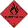 Flammable Gas 2 - Labels - 250 x 250mm - Pack of 10