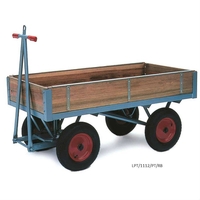 H/D Platform Truck Slide in Sides - Rubber Tyres,  710H x 1000W x 2100D