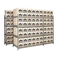 Heavy-Duty Archive Storage Shelving 8 Boxes High - 96 Box Extension Bay - 2140 x 1830 x 762mm