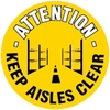 Keep Aisles Clear Graphic Floor Marker