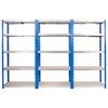 Kwikrack Steel Shelving Bay with 5 Chipboard Shelves - 2000 x 1500 x 600mm