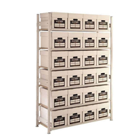 Lightweight Archive Storage Shelving 6 Boxes High - 18 Box Extension Bay - 1830 x 915w x 381d (mm)