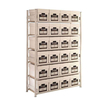 Lightweight Archive Storage Shelving 6 Boxes High - 18 Box Starter Bay - 1830h x 915w x 381d (mm)