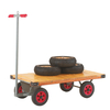 Lightweight Platform Trucks with 150kg Capacity and fixed sides - Steel frame with tubular steel ‘T’ handle