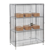 Mobile Chrome Wire Security Cage 460 x 1220 x 1770mm 5 tier (including top and bottom shelf)