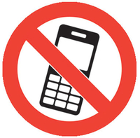 No Mobile Phones Graphic Floor Marker