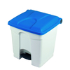 Pedal Bin Container 90L White Base,  Coloured Lid 500 x 412 x 820mm