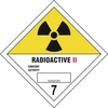 Radioactive II 7 - Self Adhesive Diamond Label - 100 x 100mm