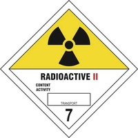 Radioactive II 7 - Self Adhesive Diamond Label - 100 x 100mm