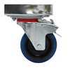 Rubber castors for roll containers - 2 Swivel & 2 Fixed