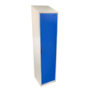 Single Door Hero Metal Locker with Sloping Top,  Green Doors,  1950H x 300W x 300D