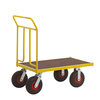 Single ended Heavy Duty Platform Trolley with rubber wheels