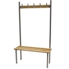 Single Sided Classic Solo Bench 8 Hooks 1.5m rail 3 legs / 3 slats