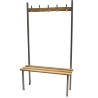 Single Sided Classic Solo Bench 8 Hooks 1.5m rail 3 legs / 3 slats