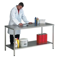 Stainless Steel Worktable / Bench with Lower Shelf 1200 x 750mm