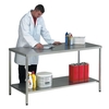 Stainless Steel Worktable / Bench with Lower Shelf 1800 x 600mm