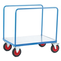 Two Bar Sides Galvanised Base Platform Trolley 850 x 500