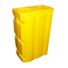 Universal Yellow Polyethylene Beam Protector - 945 x 350 x 360mm
