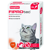 Beaphar FIPROtec Spot On for Cats 6 Pipettes