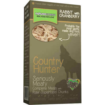 Natures Menu Country Hunter
Rabbit & Cranberry
Superfood Crunch Adult Dog
Food 700g x 4