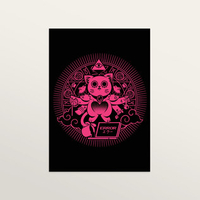 Cat God - Art Print (small A4 print only)