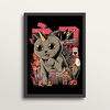 Catzilla - Art Print (in large A2 black frame)