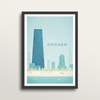 Chicago - Art Print (in large A2 black frame)