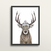 Lets Go Outside - Art Print (in medium A3 black frame)
