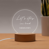 Personalised LED Disc Lamp