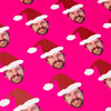 Personalised Santa Gift Wrap (Fuchsia)