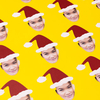 Personalised Santa Gift Wrap (Yellow)