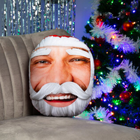 Santa Yourself Mushion - Personalised Face Cushion