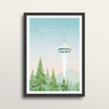 Seattle - Art Print (in large A2 black frame)