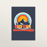 Ski On - Art Print (large A2 print only)