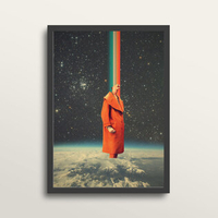 Spacecolor - Art Print (in large A2 black frame)