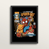 Spider Cat - Art Print (in large A2 black frame)