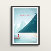 Thailand - Art Print (in large A2 black frame)