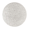 14" Round Silver Cake Drum Board - Pack of 5