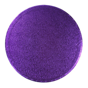 Bulk Pack - Round Purple Cake Drum Board -10" - Pack of 5