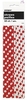 Ruby Red Decorative Dots Paper Straws