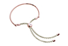 Bali Bracelet in Rose Gold with Cream,  Made with Swarovski Elements