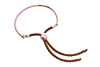 Bali Bracelet in Rose Gold with Rose,  Made with Swarovski Elements
