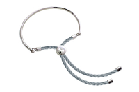 Bali Bracelet with Silver,  Made with Swarovski Elements