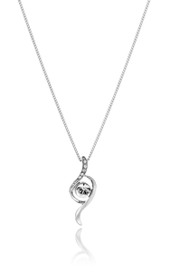 Bow Pendant,  Made with Swarovski Elements