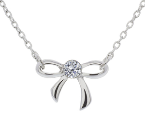 Bow Pendant,  Made with Swarovski Elements